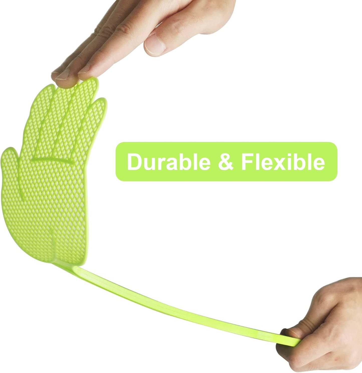 Funny Hand Shaped Fly Swatter - Durable - Colorful Manual Fly Swatter Plastic Insect Swatter for Home Indoor Outdoor Classroom Office 5 Pack