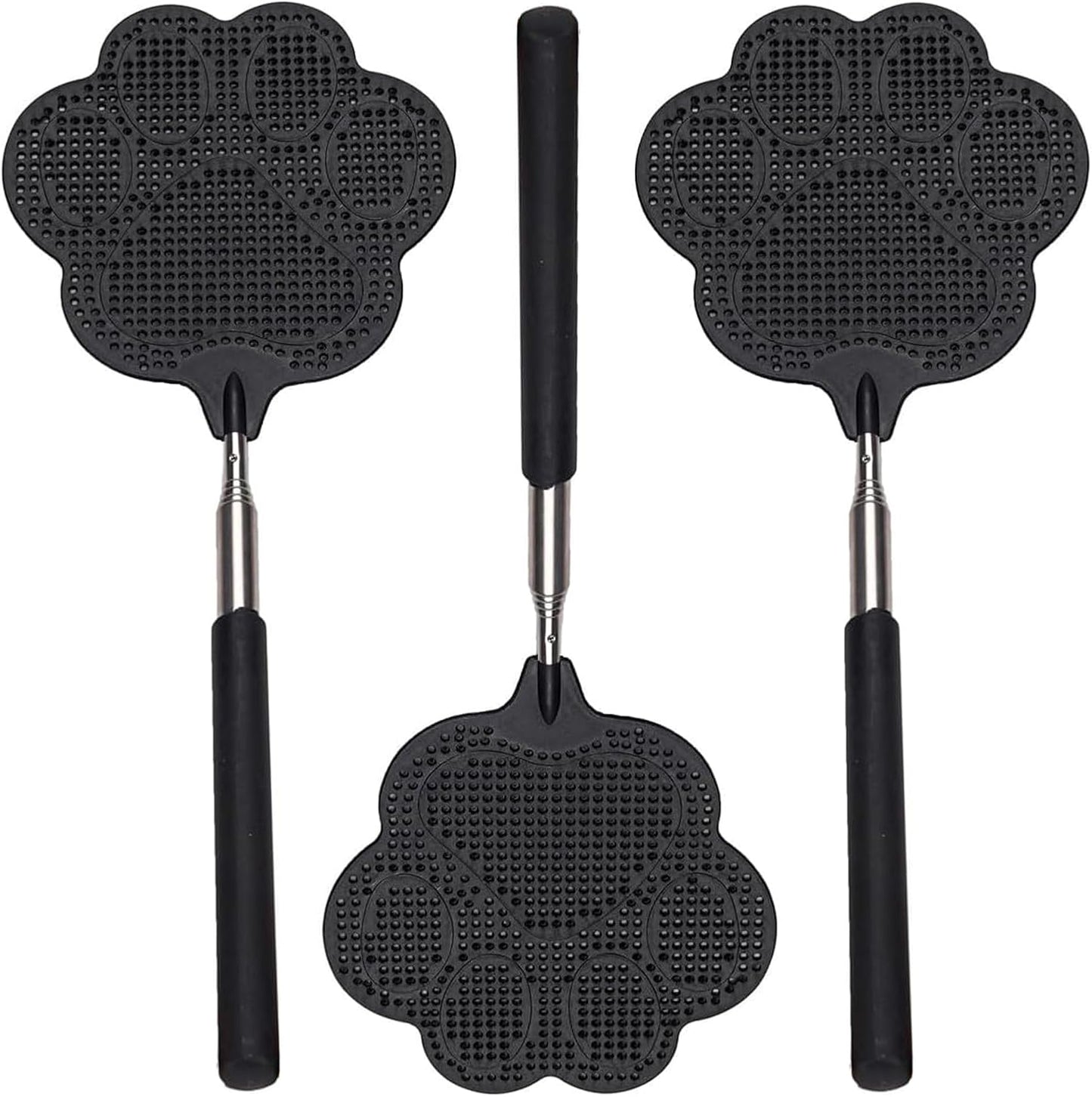Fly swatter, indoor fly swatter, stainless steel handle fly swatter 3 pieces