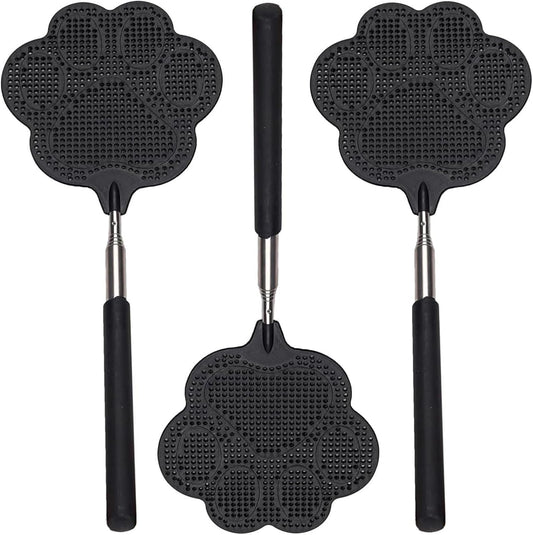 Fly swatter, indoor fly swatter, stainless steel handle fly swatter 3 pieces