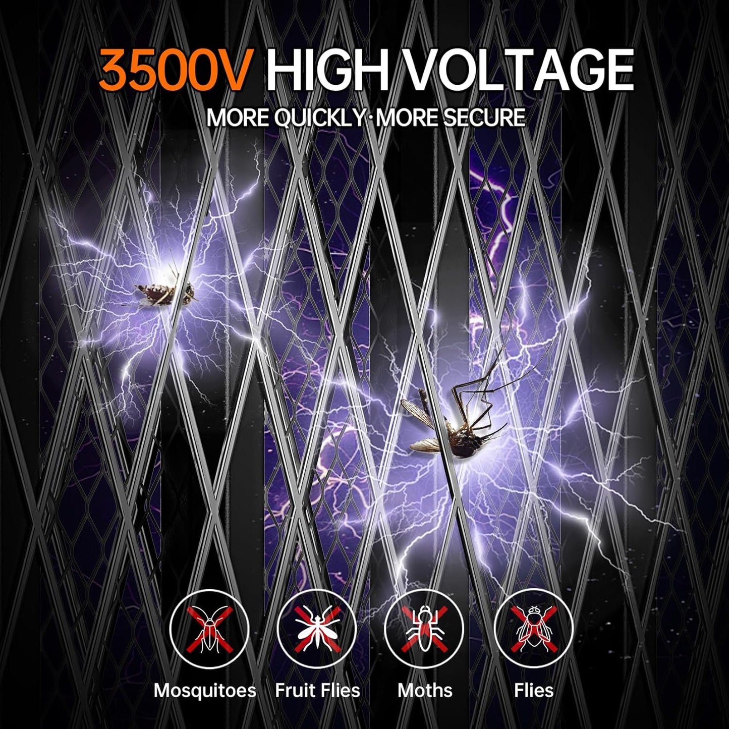 Upgraded Electric Mosquito Racket – 5-Layer Safety Mesh, Manual Mode Zapper, Type-C Rechargeable, Indoor/Outdoor Bug Killer