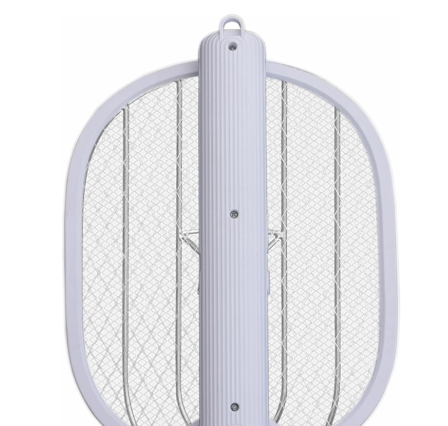 Foldable Electric Mosquito Swatter – Rechargeable Large Swatting Racket with Double Safety Mesh & USB Charging (19.5 inch)